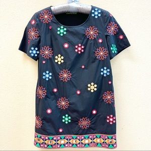 Black Embroidered Dress